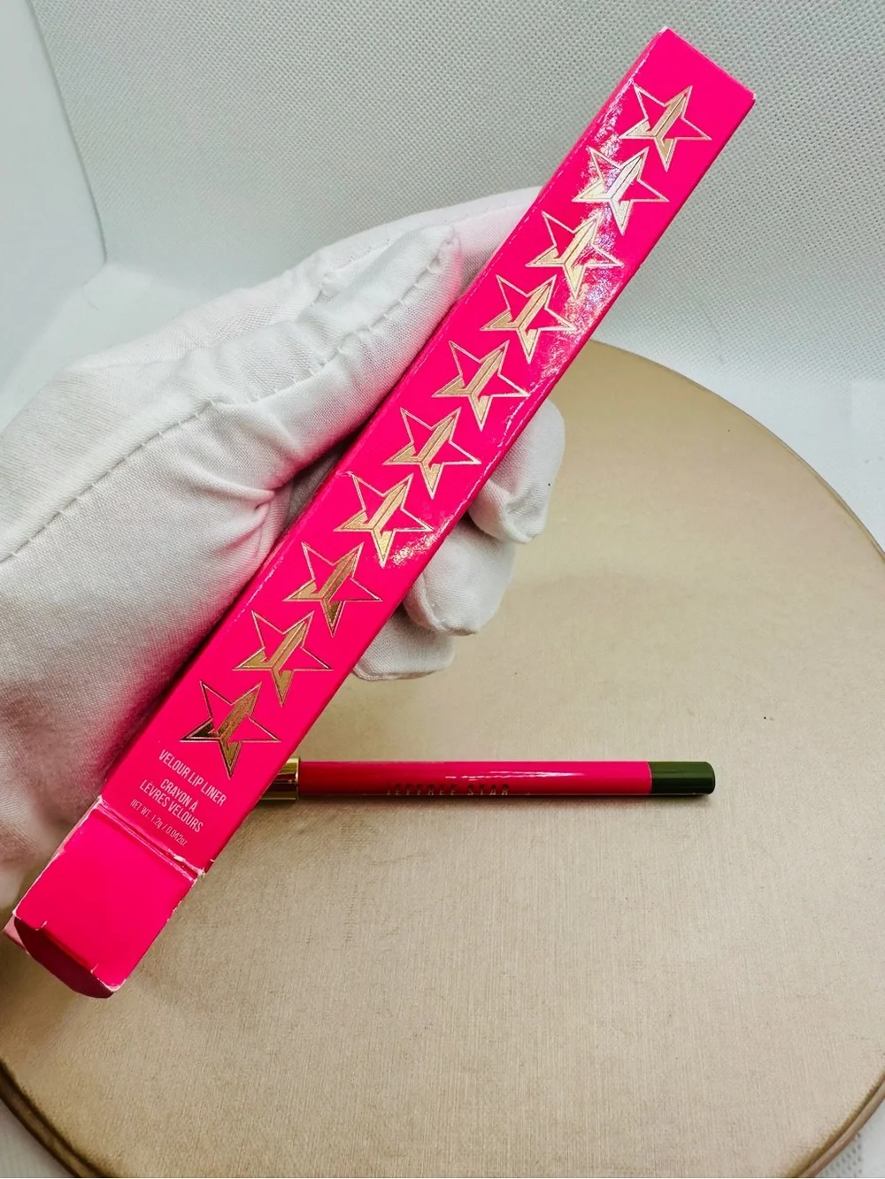 Jeffree Star Cosmetics Pink Lip Liner with Gold Cap